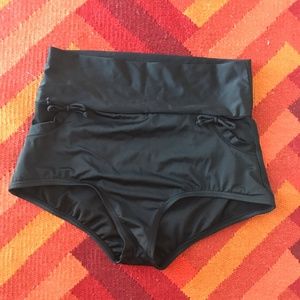 Vintage Boyshort Style Bikini Bottoms w/ Pockets